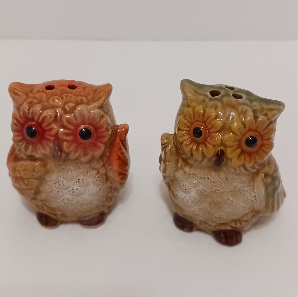 🦉Cracker Barrel Owls Salt and Pepper Shaker Set 2" - Picture 7 of 7